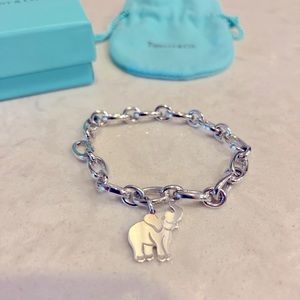 Tiffany and co oval charm bracelet